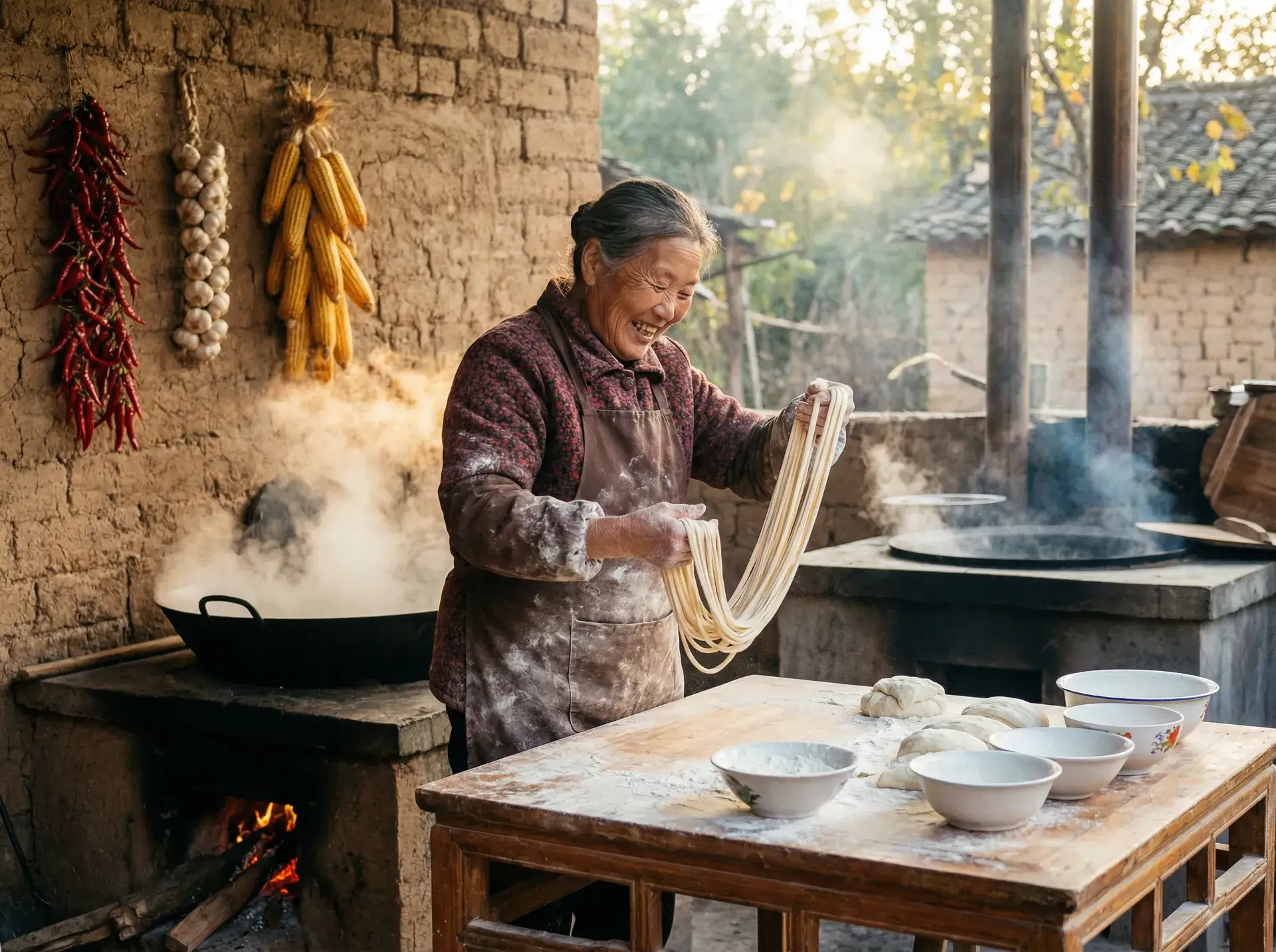 农家大嫂手擀面 - 原神前瞻直播2.7兑换码 乡村美食